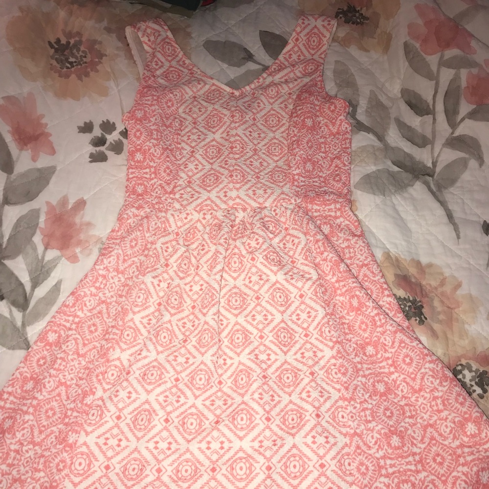 Pink mini dress